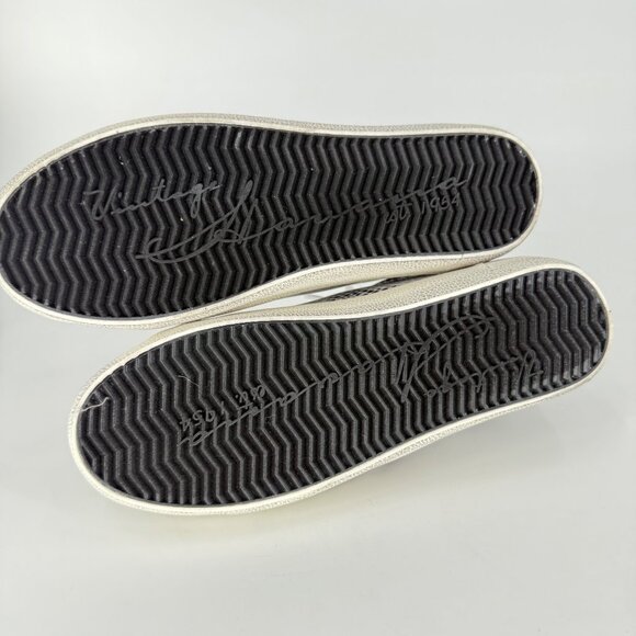 Vintage Havana Womens Silver Snakeskin Sneakers With Black Star Accent, 8 - Picture 6 of 9